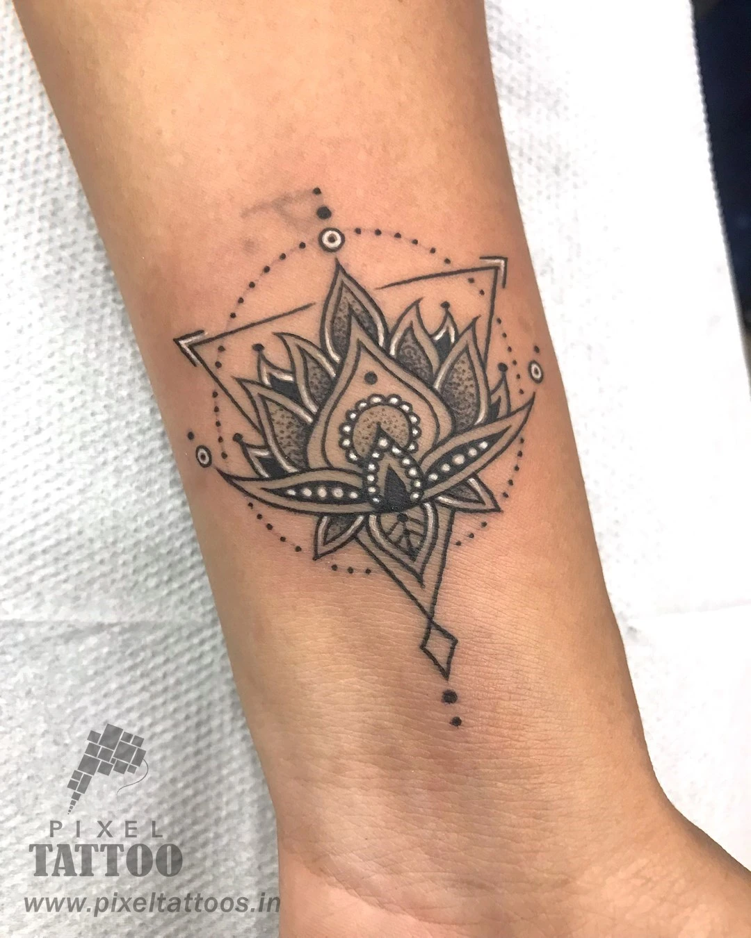 Mandala shoulder tattoo Surat